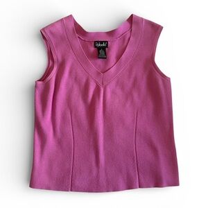 Rafaella sleeveless knit V-neck vest tank